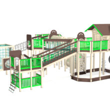 Детский игровой комплекс с домиком (арт.21131). Вид 4