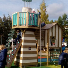 Городской парк г.Менделеевск (РТ), детская площадка мод.30028 «Порт»